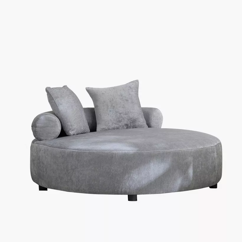 Velora Two-Seater Fabric Chaise Lounge with 2 Cushions – Modern & Comfortable