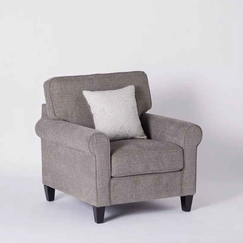 Aria Solo – Modern Accent Armchair Sofa with Cushion – Single Seater Living Room Comfort